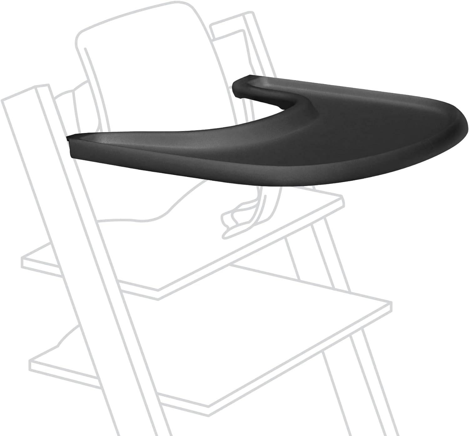 Stokke Tripp Trapp Svart Baby Matstol Baby Fästbar (Officiell) Bricka, Barnstol, Tillbehör, Måltidstid, Bord, Stol, Föräldra-Barn-Komfort, svart