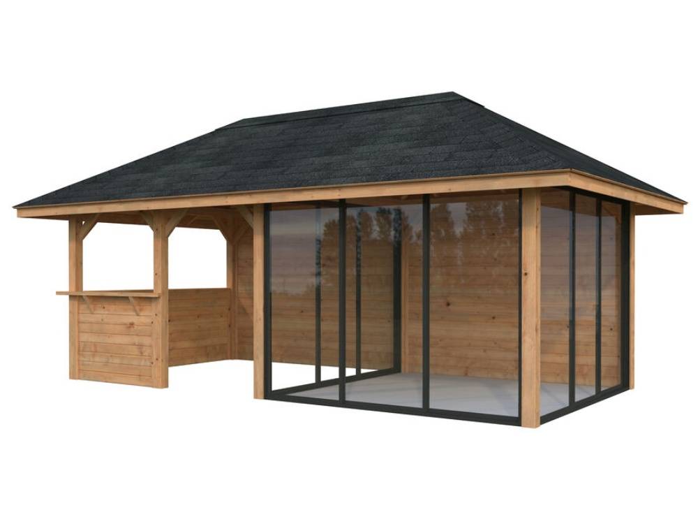 Anneks m/overdækning, Bianca 208, 16,6 m², brun