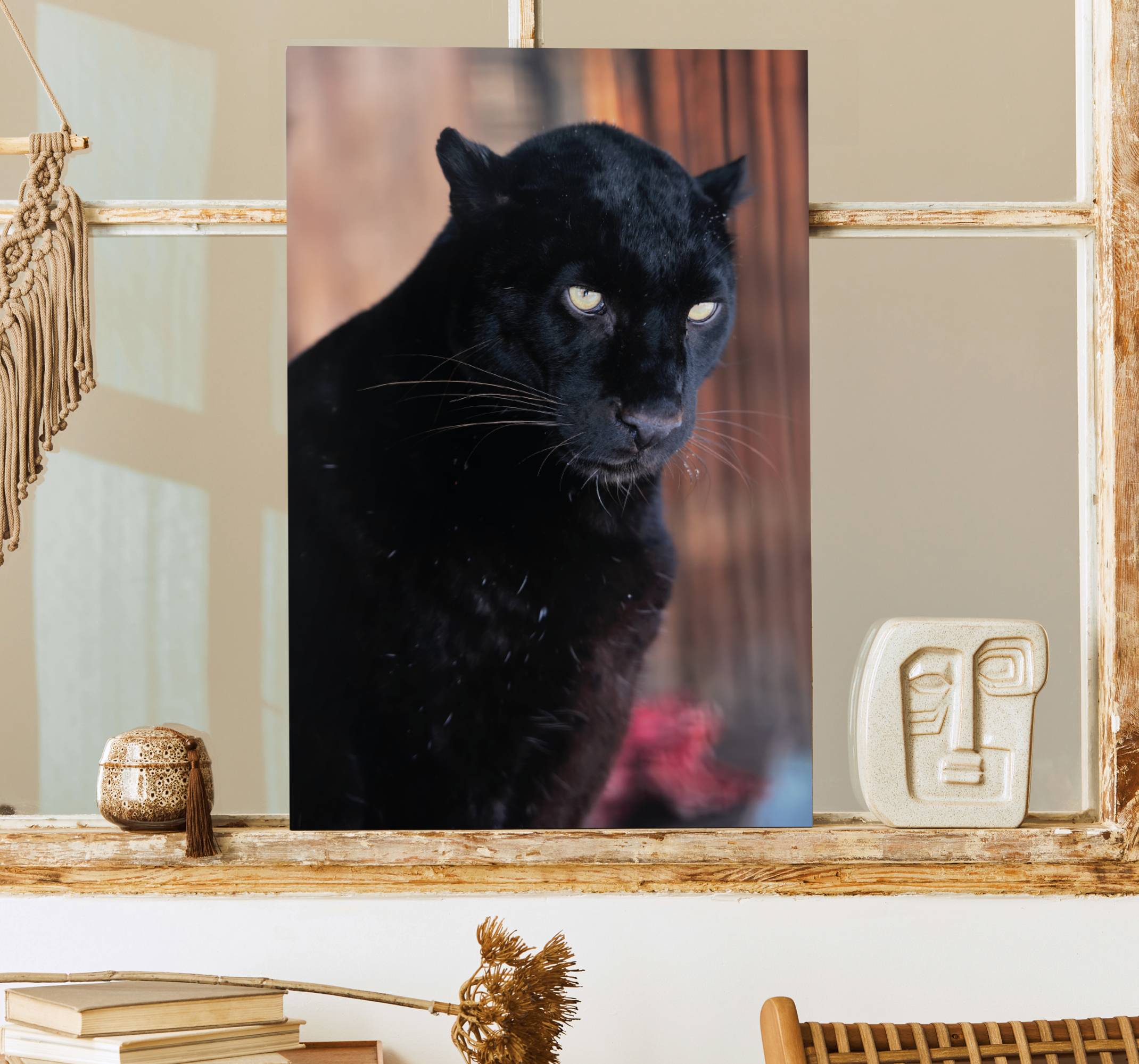 Leopard stalking 3d canvas bilder