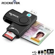 För windows os usb-kortläsare,smartkortläsare för sd micro sd,sim minneskort smartkort för cac/nationella id/atm kortläsare