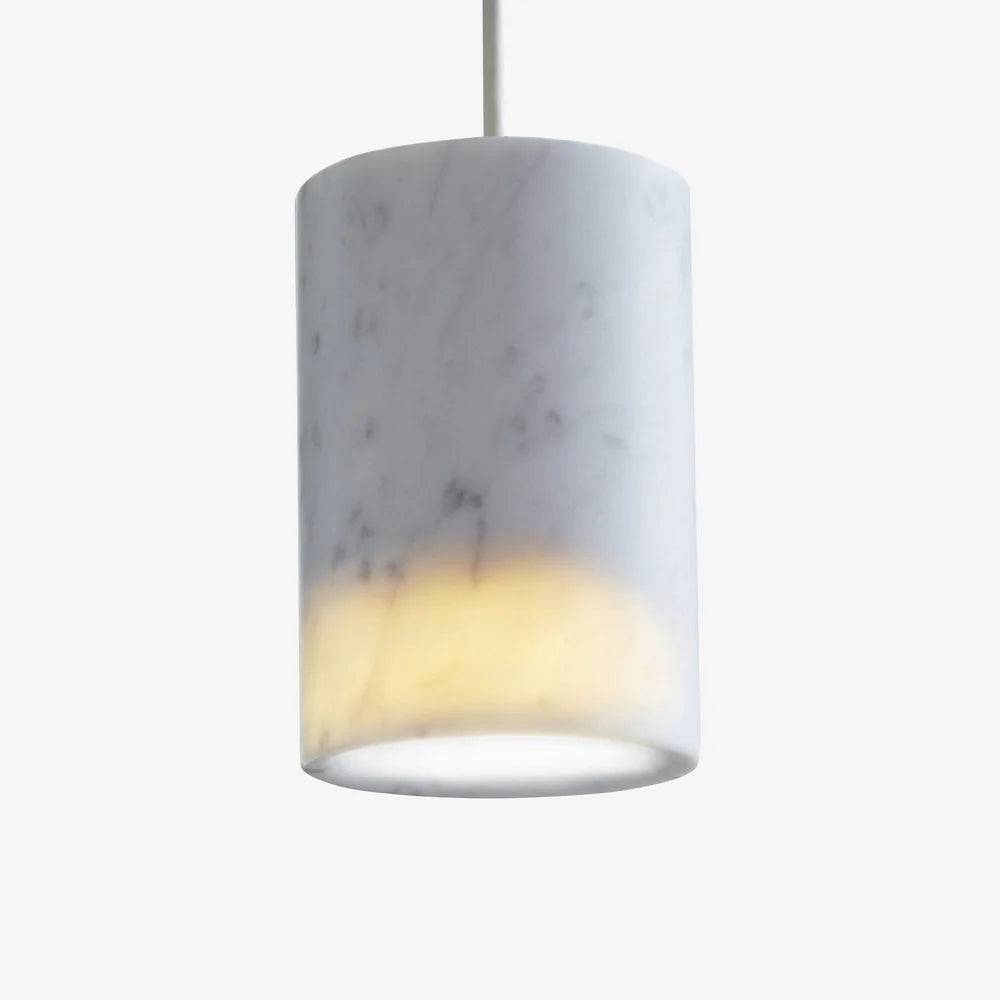 SOLID Pendant Cylinder Terence Woodgate - Hvid marmor