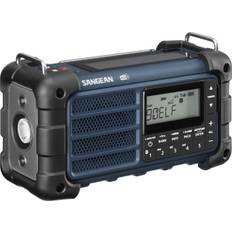 Nødradio DAB+/FM-RDS/Bluetooth Håndsving + Solar Radio blå el. sort