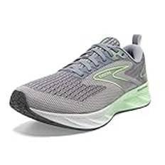 BROOKS Levitate 6 Sneaker för män, Grå neon grön primer, 42.5 EU