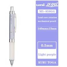 Ett stycke uni m5-858gg alpha gel kuru toga automatisk blyrotation med supergrepp mekanisk penna - 0.5 mm - Lila med vit
