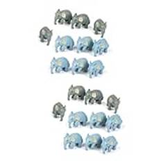 TOYANDONA 20 St Mikro Landskap Elefant Mikro Elefant Mini Elefant Prydnad Dekoration Liten Elefant Dekoration Mini Docka Moss Docka Docka Mini Uppblåsbara Miniatyr Ornament