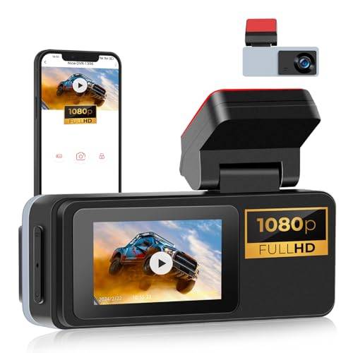 CAMECHO USB DashCam Auto 1080P för Android bilradio, Dash Cam Mini med 2 tums skärm, inbyggd WiFi-GPS, ADAS, supermörkerseende, loopinspelning, 24 timmar. Parkeringsläge