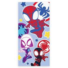 Badhandduk - Ljusblå Spidey handduk - 70x140 cm - 100% mjuk bomull - Licens / Motiv (70x140 cm)