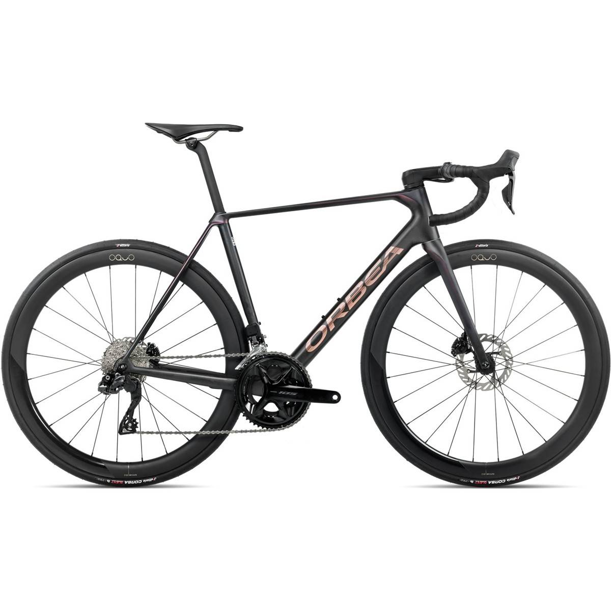 Racercykel Orbea Orca M30iLTD PWR 105 Di2 Diamond Carbon View/Sunset - Svart ( )