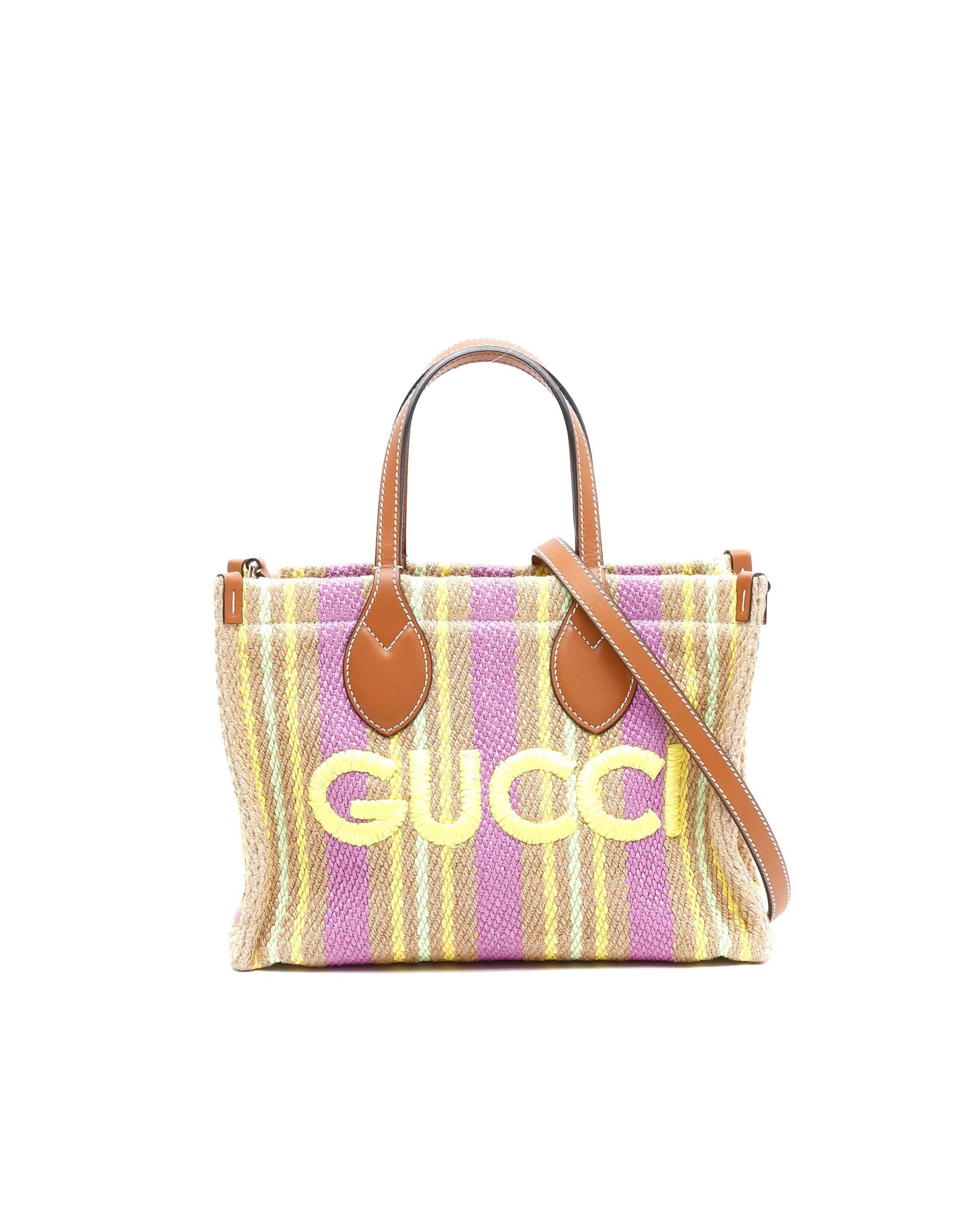Gucci Small Jute Tote Bag - Multicolour - One Size