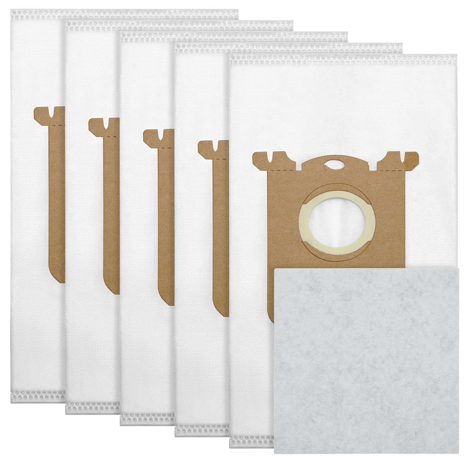 5-pack dammsugarpåsar - passar till Philips SilentStar