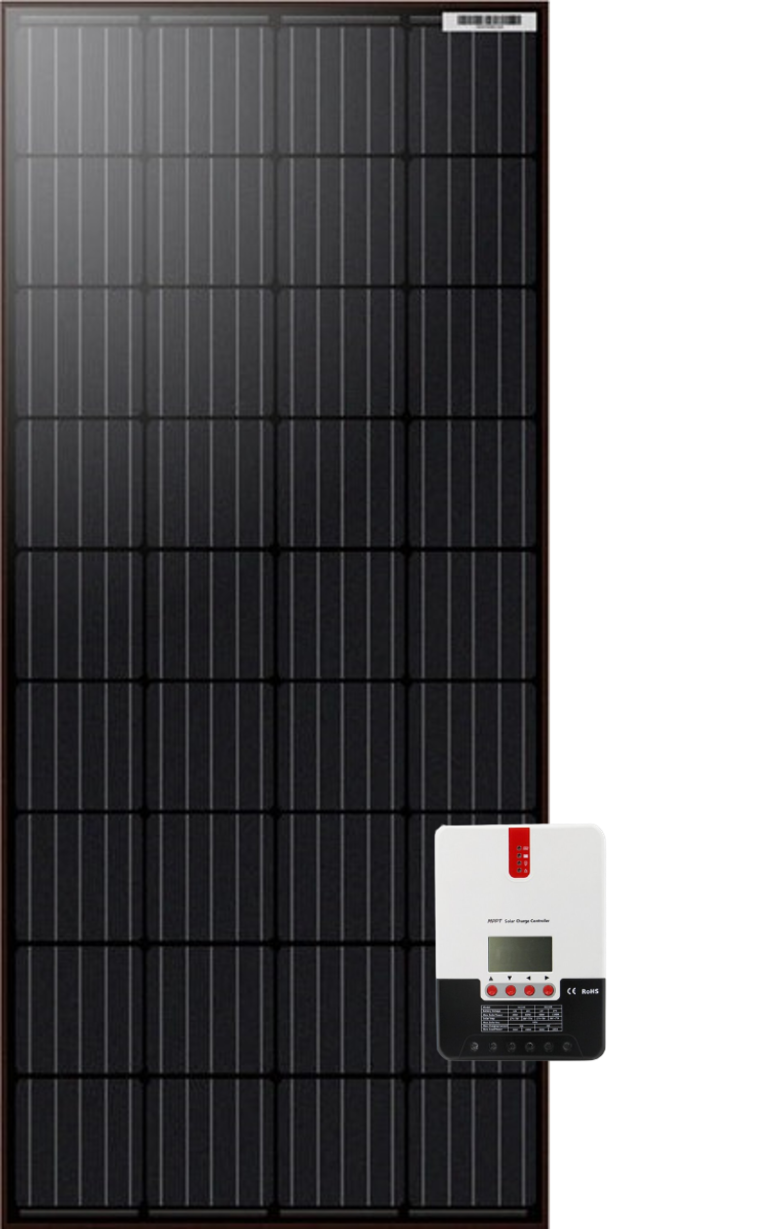 Solpaket 180W för båt/husbil