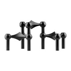 STOFF Nagel Candle Holder Set With 3 Black