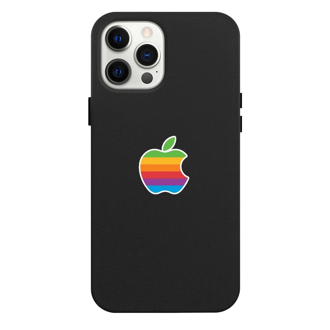 Apple Mac Phone Case For iPhone Samsung Galaxy Pixel OnePlus Vivo Xiaomi Asus Sony Motorola Nokia - Apple Rainbow Style Logo Sticker Art.