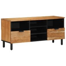 TV-bänk 100x33,5x46 cm Massivt Akaciaträ