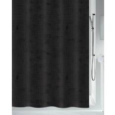 Tekstil badeforhæng Georges Black 180x180
