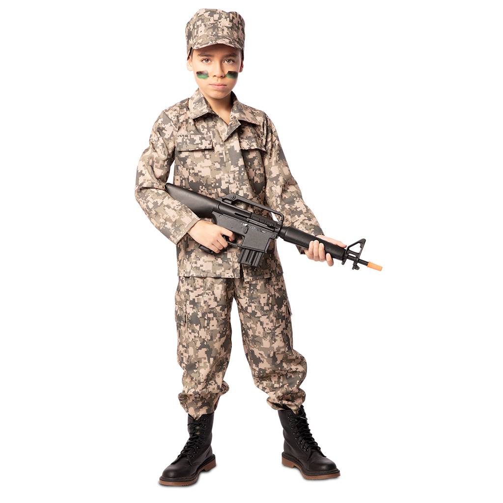 Soldat kostume 7-9 år