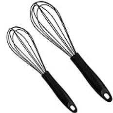 Vesaneae Köksvisp-Set - 2 St. Professionell Silikonvisp, Ballongvisp, Handvisp, Livsmedelssäker Och BPA-Fri För Matlagning Och Bakning