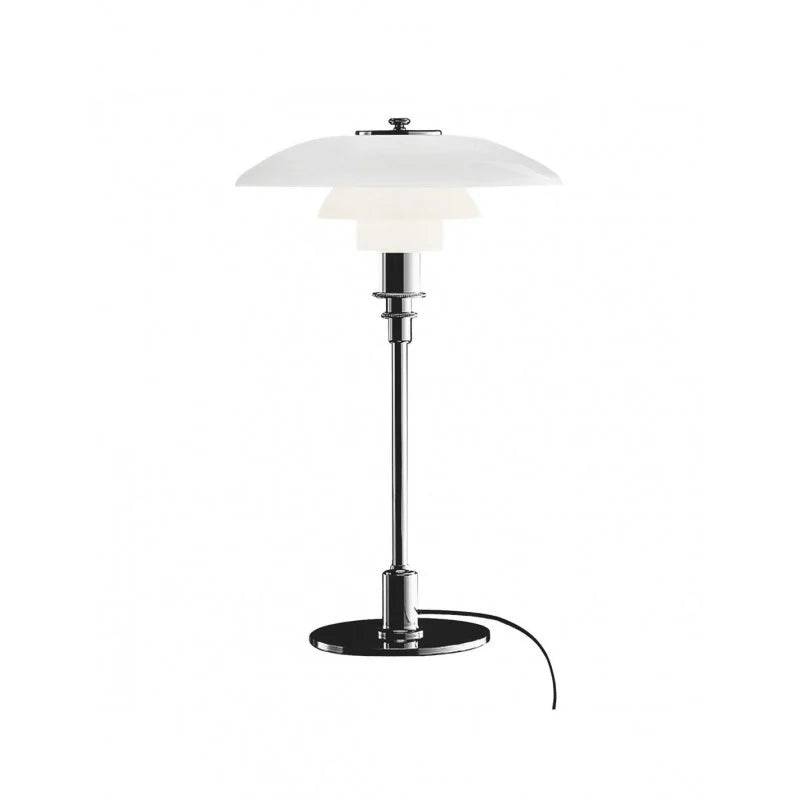 FusionLamp - Modern Bordbelysning med Elegant Struktur - Silver / 45cm