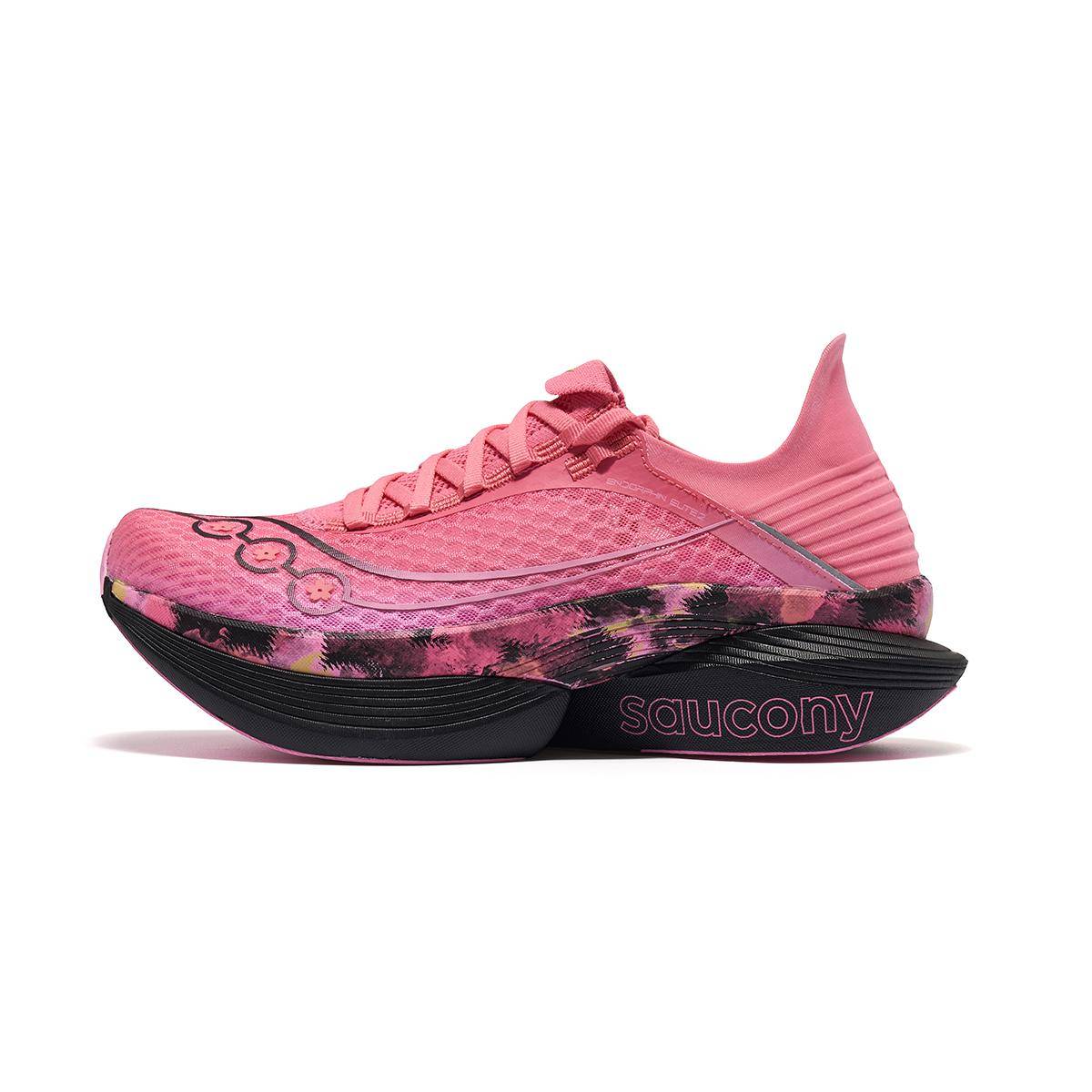 Saucony Endorphin Elite 2 Wuxi Körsbärsblommor Limited Edition Mode Bekväma Andningsbara Stödjande Återstuds Låga Löparskor S30994-800 40.5