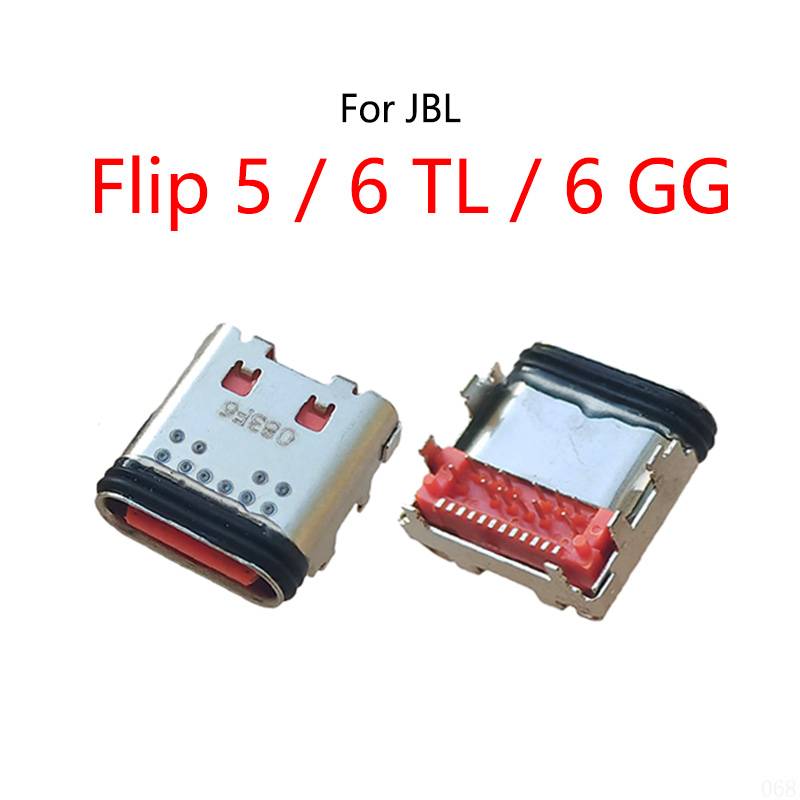 2PCS/Lot For JBL Flip 5 / JBL Flip 6 TL GG Bluetooth Speaker USB Charging Dock Charge Socket Port Jack Connector Type-C