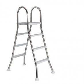 Rustfrit Stål Poolstige 2x3 trin + Platform