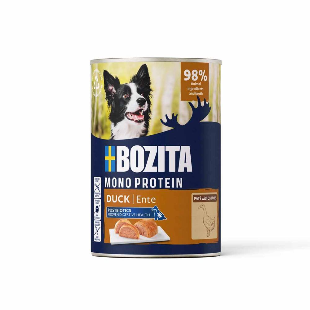Bozita Dog Pate Duck Våtfoder till hund 6x400g