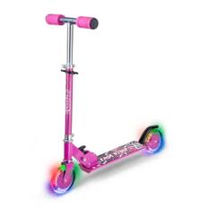 Løbehjul med LED lys, pink California løbehjul 83154