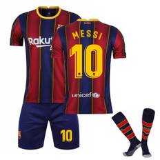 FC Barcelona Tröja Barn 20/21 Säsong La Liga 10 Messi Fotbollströja Uniform Träningsoverall #20