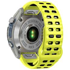 Garmin Fenix 8 47mm/7/6/6Pro etc. Tvåfärgat klockarmband i silikon - Gul