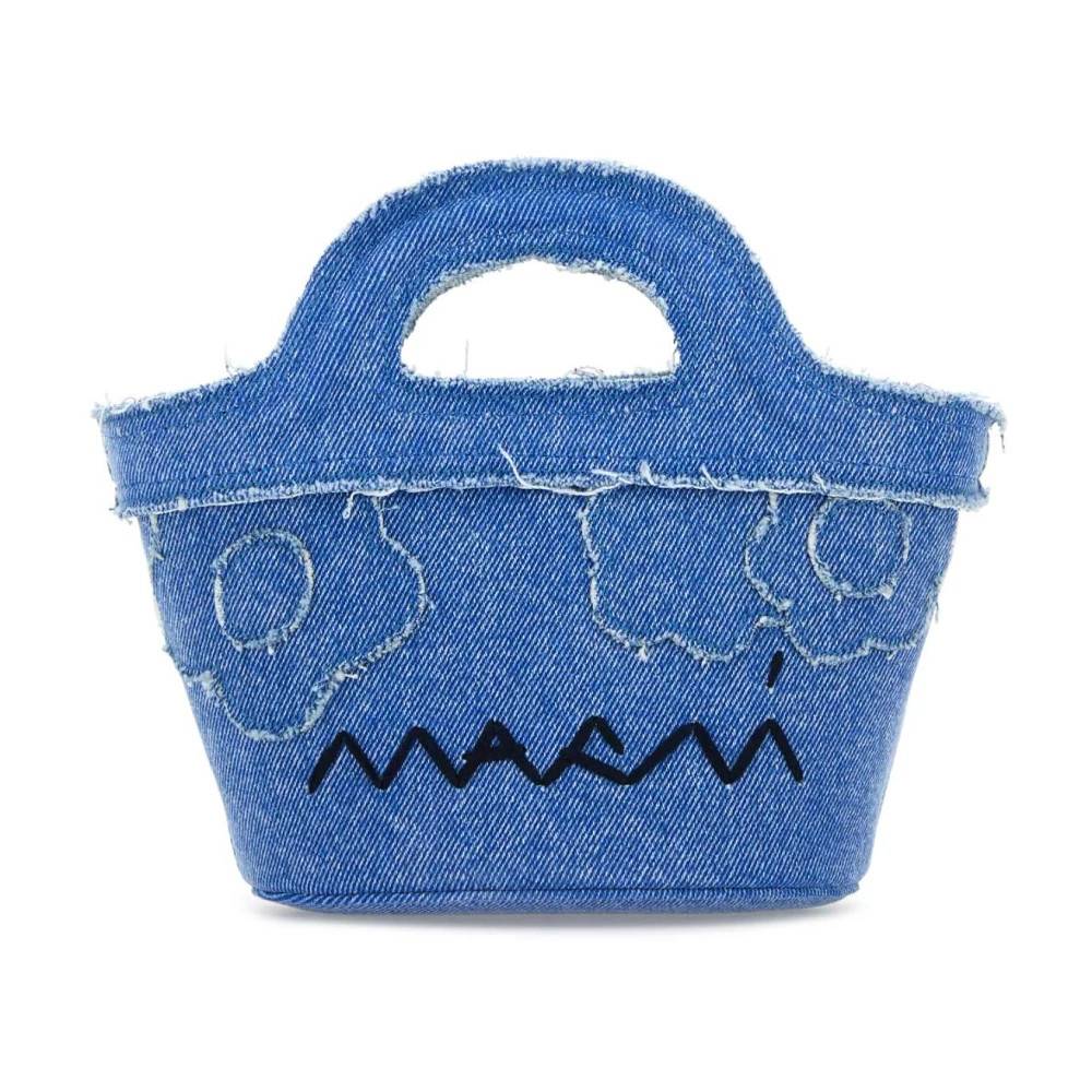 Marni Denim Micro Tropicalia Håndtaske - Tasker - Dame - Blå - ONE SIZE - Denim