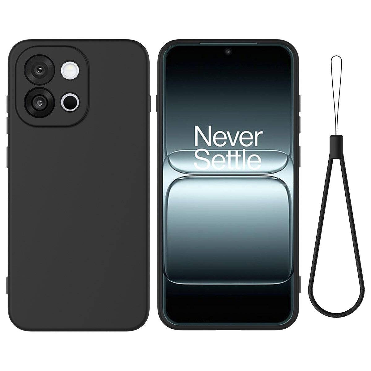 OnePlus Nord 6 EIDERWOOD Foret Silikone Cover m. Strop - Sort