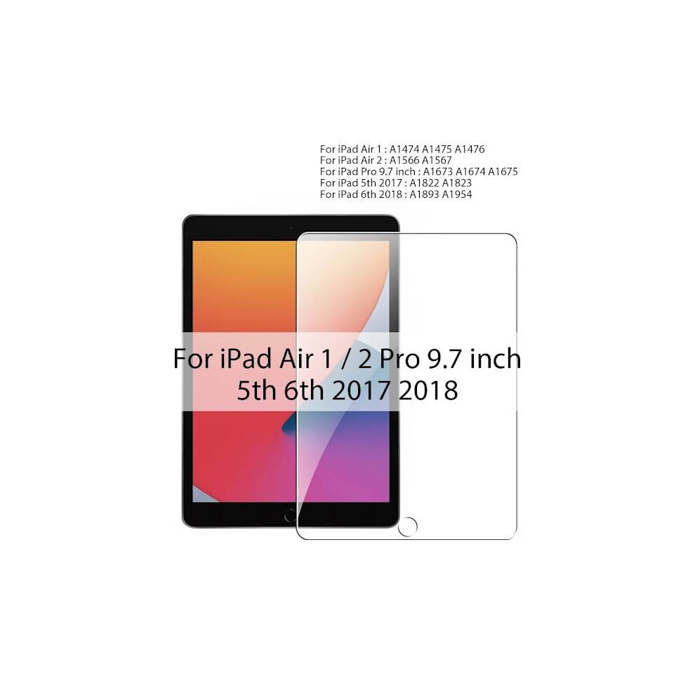 Hærdet glasskærmbeskytter kompatibel med iPad Pro 11 12.9 12 9 2022Air 5 4 3 2 1 10. generation Mini 6 2021