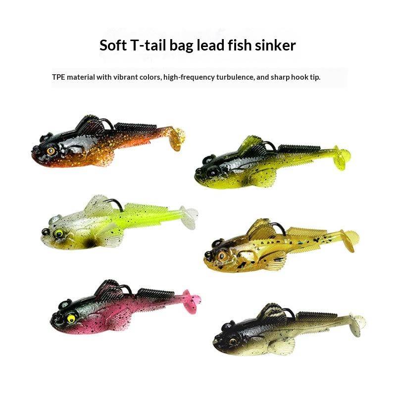 1 st 10G Goby-beten Jig Mask Wobbler Silikon Gobius Mjukbeten Dark Sleeper Fiske-beten för Gädda Abborre Shad Swimbait Fiske
