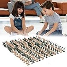 Klassiska Soldater Actionfigurer, Gröna Armémän Actionfigurer, Arméscenmodell Plast Mini Soldater Leksak för Barn (Blandad färg)
