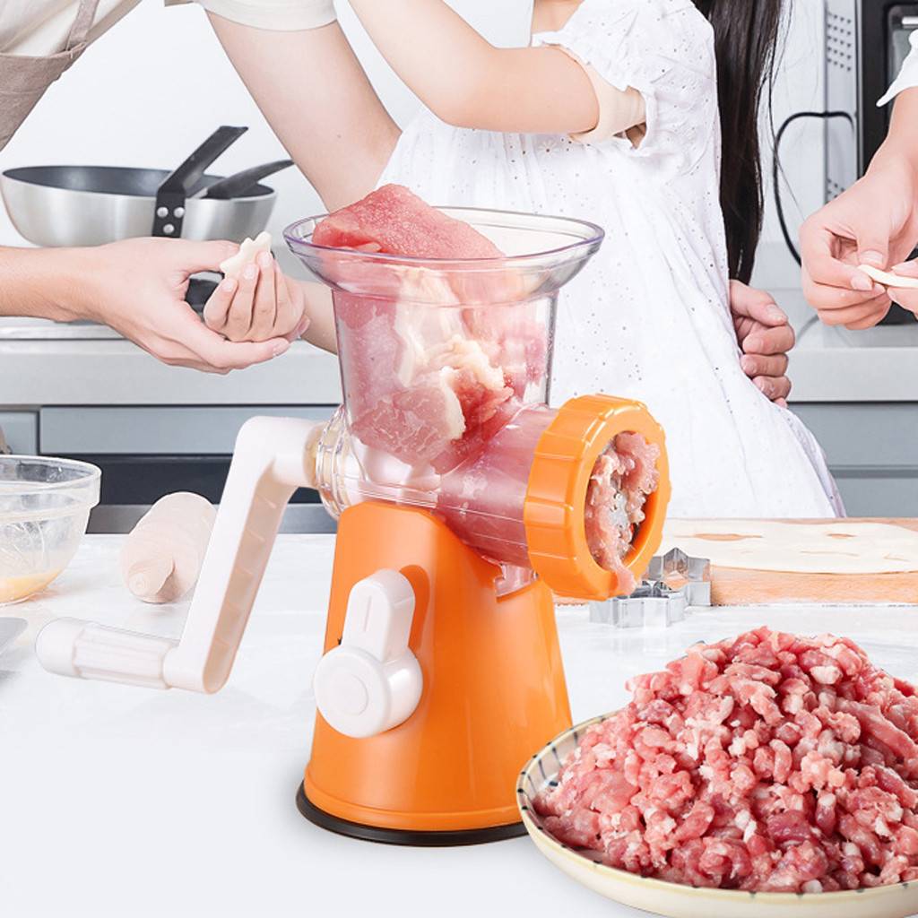 Kraftfull köttkvarn multifunktionell manuell matskärare mixer multifunktion manuell köttkvarn