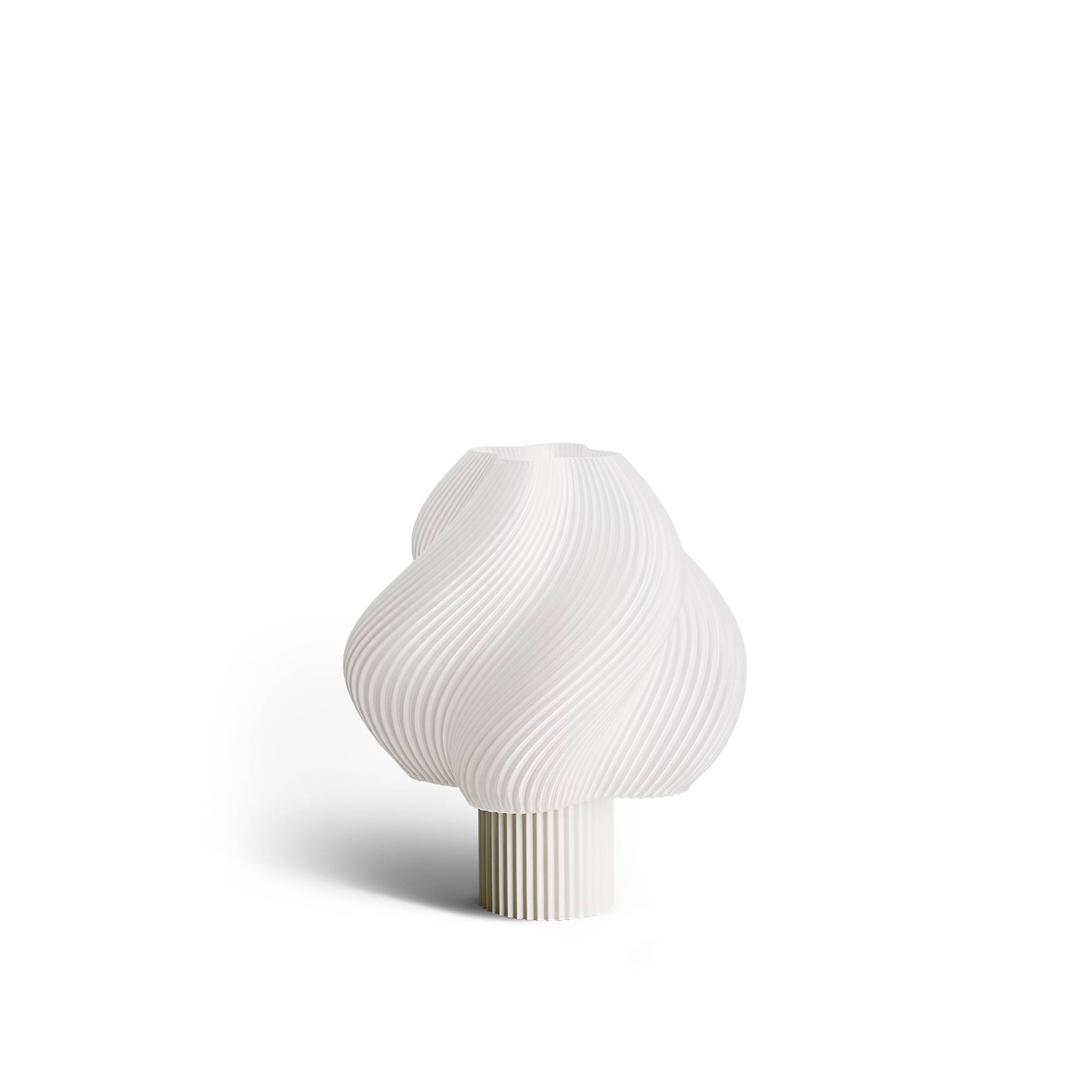 Crème Atelier - Soft Serve portabel bordslampa Vanilla Bean - Bærbare lamper - Beige - Plast