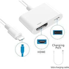 Lightning til HDMI Adapter 1080P Digital AV Adapter Sync