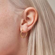 Enamel Copenhagen Hoops Sway Gold-Plated