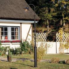 Konstsmide Lyktstolpe Vega, matt svart, 1 lampa, 247 cm