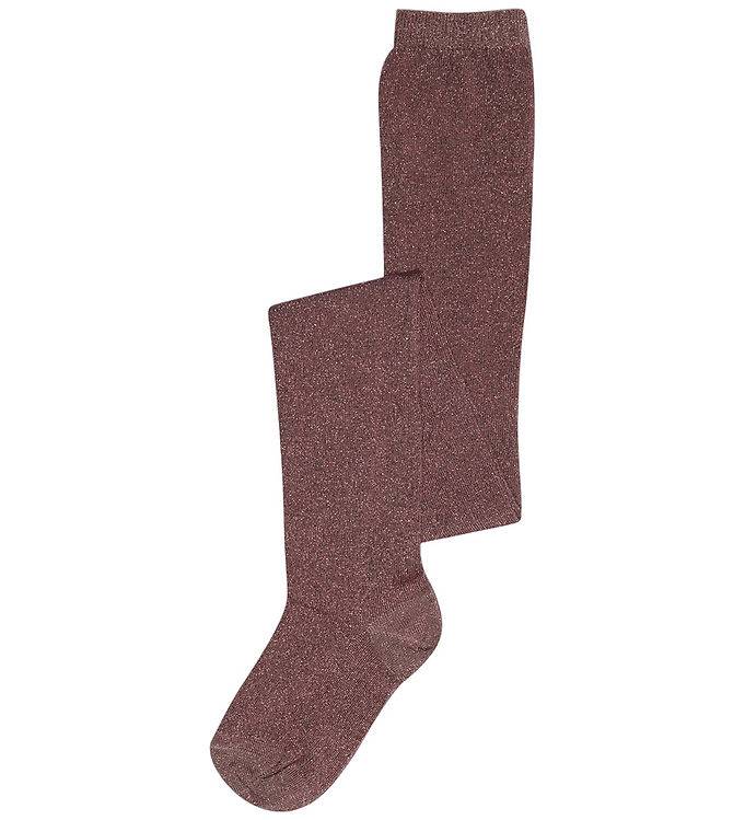 MP Strømepebukser m. Glitter - Rose Taupe - MP - 130 - Strømpebukser
