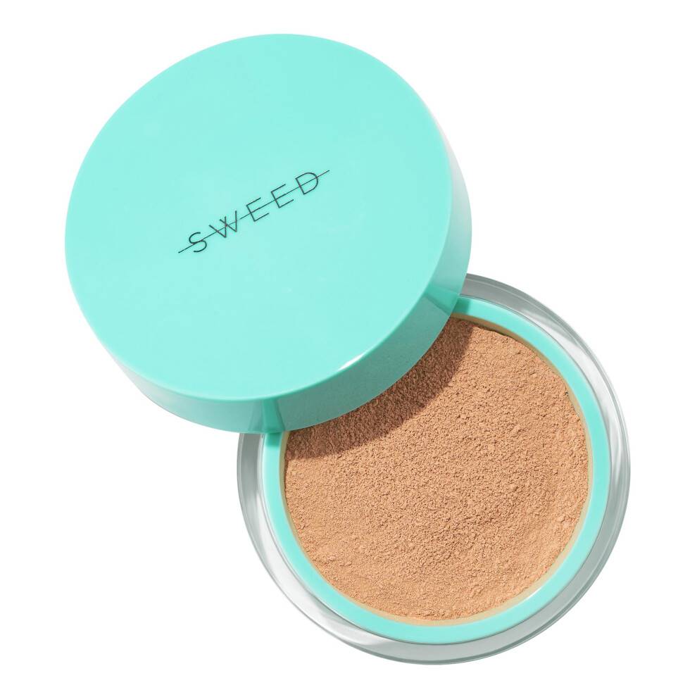 Sweed - Miracle Powder Mineral Foundation | Vegan grymhetsfri ren sknhet (gyllene medium 03 0,25 oz | 7 g)