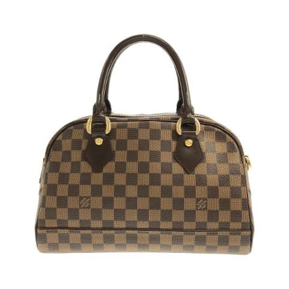 Louis Vuitton Vintage Pre-owned Damier Duomo Coated Canvas Håndtaske - Vintage - Dame - Brun - ONE SIZE -