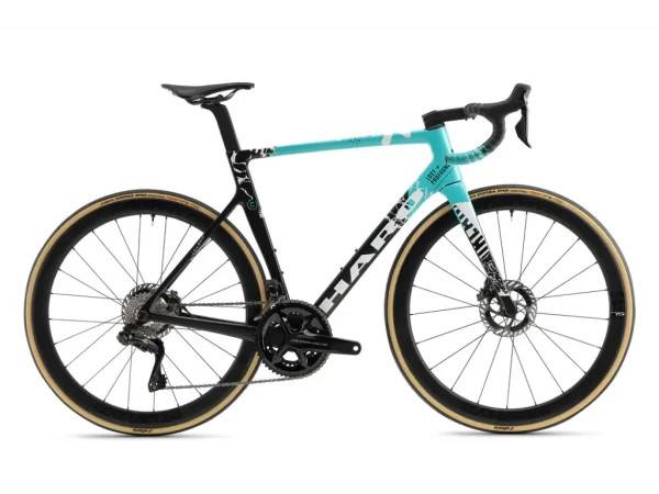 Haro Rivette Carbon Top Shelf Racercykel Matte Black / Teal - Cykelstørrelse 48 cm