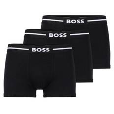 Boss 3 Pair Trunks Bold In Black For Men - LARGE / Black