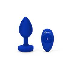 B-Vibe - Vibrating Jewel Plug L/XL Navy