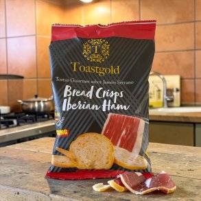Tapas: Mini tostas gourmet ultimative snack med lberico
