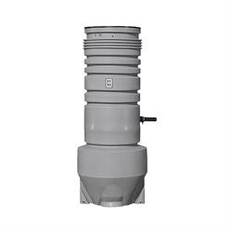 Grundfos 600 x 2000 x 50 mm PE-pumpebrønd til sort med SEG Standard 391385168