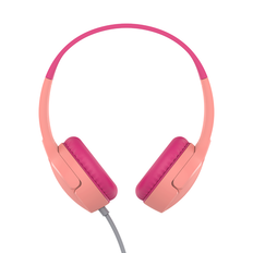 SOUNDFORM Mini Wired On-Ear Headphones for Kids, Pink