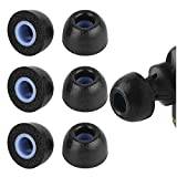 Geekria 3 Par Comfort Memory Foam True Wireless Earbuds Öronsnäckor Kompatibel med 4,5-6,3 mm in-ear hörlurar Munstycke blockerande buller Skumspetsar / Öronsnäckor Öronsnäckor / Öronsnäckor Öronsnäckor (M storlek / korta)