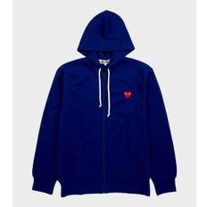 M Red Heart Zip Hoodie Blue - XL